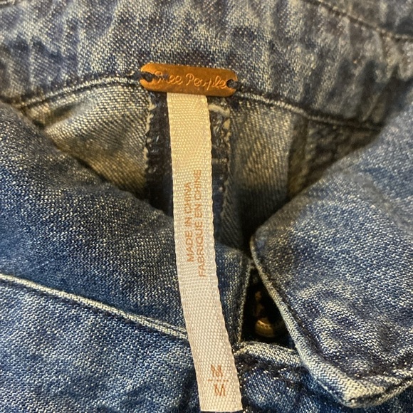 FREE PEOPLE Cecelia Chambray Tie Waist Maxi Dress - Picture 15 of 15